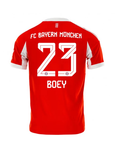 Bayern Munich Sacha Boey #23 Replika Hemmakläder 2025-26 Kortärmad Bayern Munich Sacha Boey #23 Replika Hemmakläder 2025-26 Kortärmad